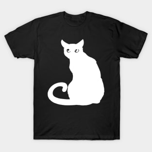 Cat White T-Shirt